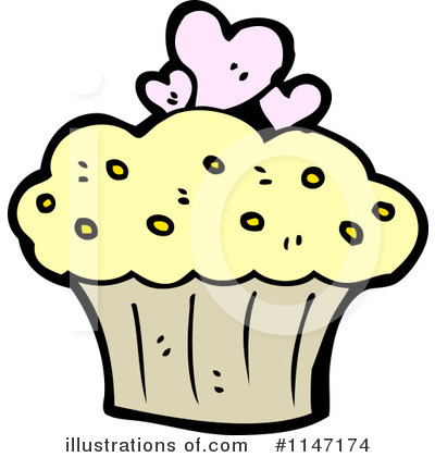 Royalty-Free (RF) Cupcake Clipart Illustration by lineartestpilot - Stock Sample #1147174