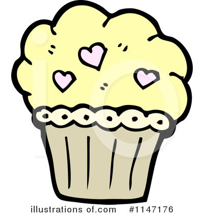 Royalty-Free (RF) Cupcake Clipart Illustration by lineartestpilot - Stock Sample #1147176