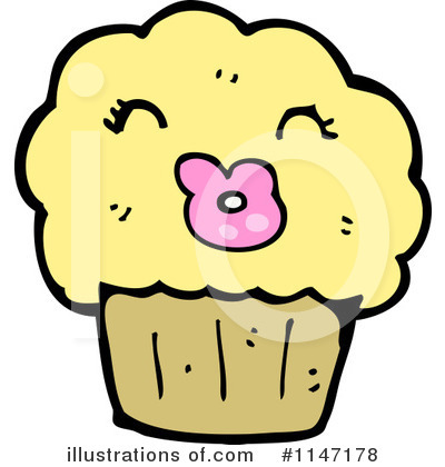 Royalty-Free (RF) Cupcake Clipart Illustration by lineartestpilot - Stock Sample #1147178