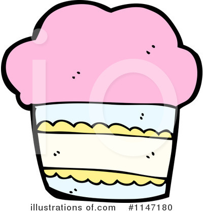 Royalty-Free (RF) Cupcake Clipart Illustration by lineartestpilot - Stock Sample #1147180