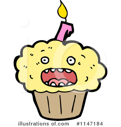 Birthday Cupcake Clipart #1147184 by lineartestpilot
