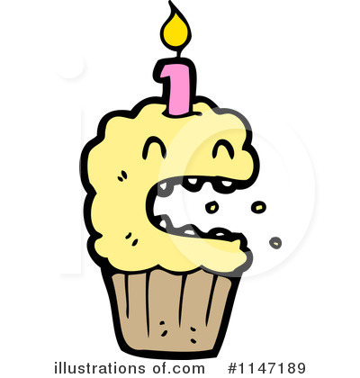 Birthday Cupcake Clipart #1147189 by lineartestpilot
