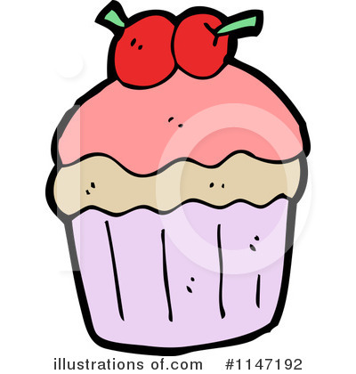 Royalty-Free (RF) Cupcake Clipart Illustration by lineartestpilot - Stock Sample #1147192