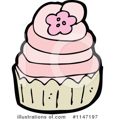 Royalty-Free (RF) Cupcake Clipart Illustration by lineartestpilot - Stock Sample #1147197