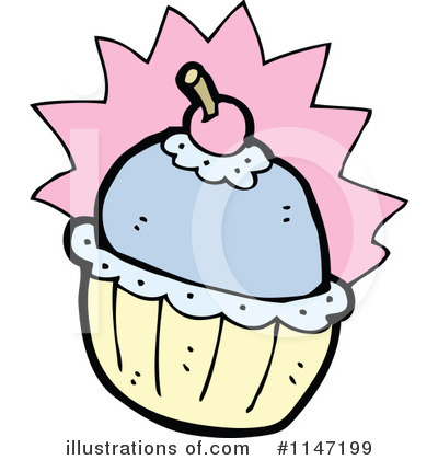 Royalty-Free (RF) Cupcake Clipart Illustration by lineartestpilot - Stock Sample #1147199