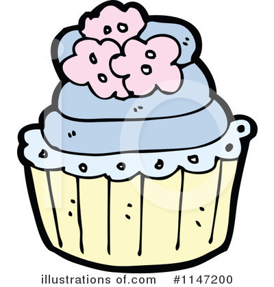 Royalty-Free (RF) Cupcake Clipart Illustration by lineartestpilot - Stock Sample #1147200