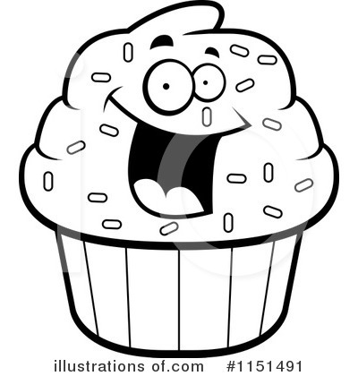 Royalty-Free (RF) Cupcake Clipart Illustration by Cory Thoman - Stock Sample #1151491