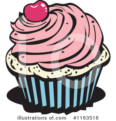 Royalty-Free (RF) Cupcake Clipart Illustration by Andy Nortnik - Stock Sample #1163516