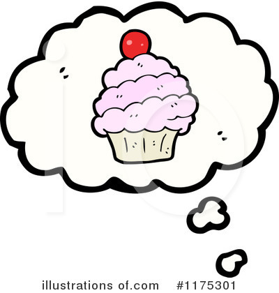 Royalty-Free (RF) Cupcake Clipart Illustration by lineartestpilot - Stock Sample #1175301