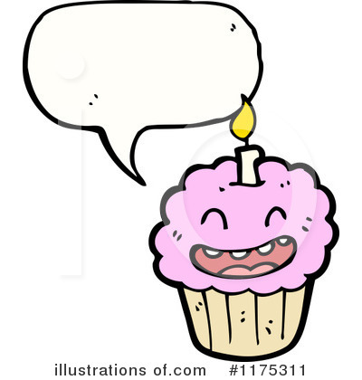 Royalty-Free (RF) Cupcake Clipart Illustration by lineartestpilot - Stock Sample #1175311