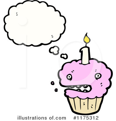 Royalty-Free (RF) Cupcake Clipart Illustration by lineartestpilot - Stock Sample #1175312