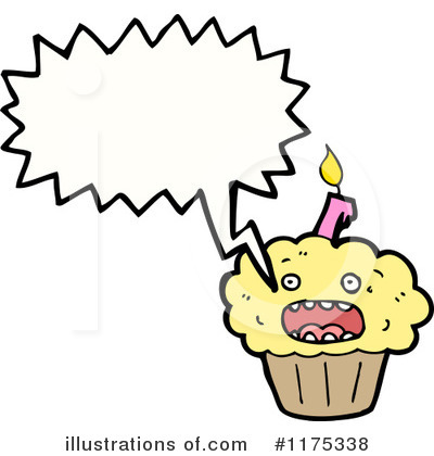 Royalty-Free (RF) Cupcake Clipart Illustration by lineartestpilot - Stock Sample #1175338