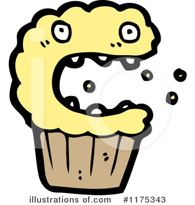 Royalty-Free (RF) Cupcake Clipart Illustration by lineartestpilot - Stock Sample #1175343
