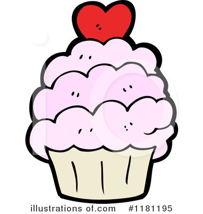 Royalty-Free (RF) Cupcake Clipart Illustration by lineartestpilot - Stock Sample #1181195
