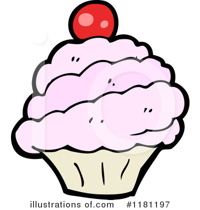 Royalty-Free (RF) Cupcake Clipart Illustration by lineartestpilot - Stock Sample #1181197