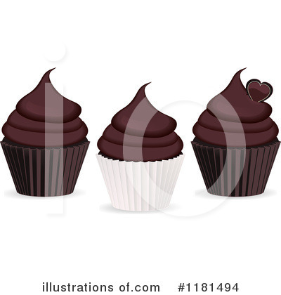 Royalty-Free (RF) Cupcake Clipart Illustration by elaineitalia - Stock Sample #1181494
