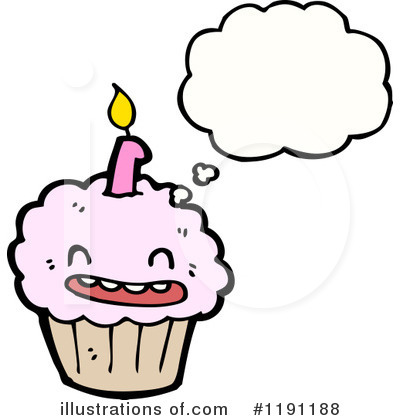 Birthday Cupcake Clipart #1191188 by lineartestpilot