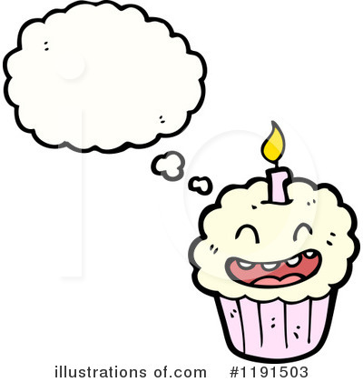 Birthday Cupcake Clipart #1191503 by lineartestpilot