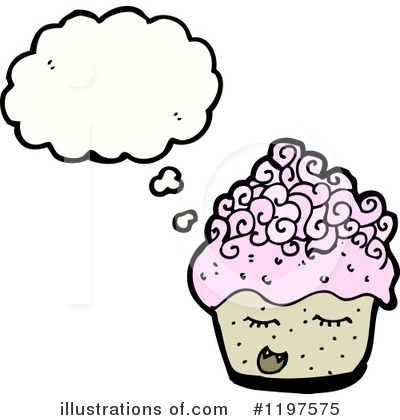 Birthday Cupcake Clipart #1197575 by lineartestpilot