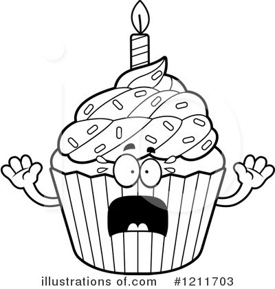 Royalty-Free (RF) Cupcake Clipart Illustration by Cory Thoman - Stock Sample #1211703