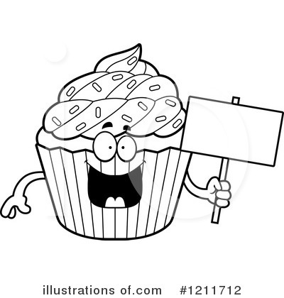 Royalty-Free (RF) Cupcake Clipart Illustration by Cory Thoman - Stock Sample #1211712