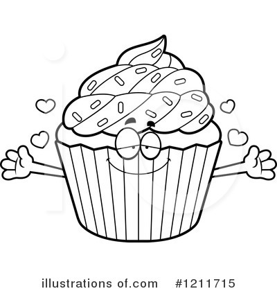 Royalty-Free (RF) Cupcake Clipart Illustration by Cory Thoman - Stock Sample #1211715