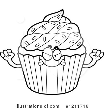 Royalty-Free (RF) Cupcake Clipart Illustration by Cory Thoman - Stock Sample #1211718