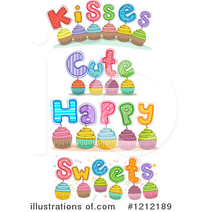 Royalty-Free (RF) Cupcake Clipart Illustration by BNP Design Studio - Stock Sample #1212189