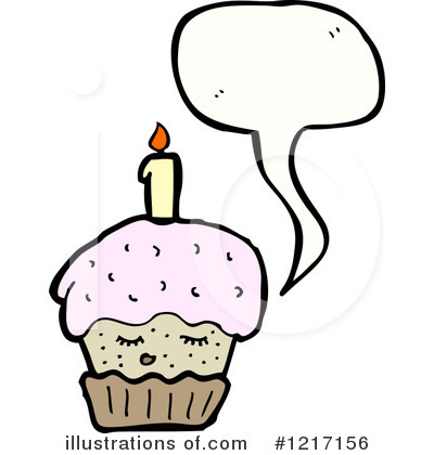 Royalty-Free (RF) Cupcake Clipart Illustration by lineartestpilot - Stock Sample #1217156
