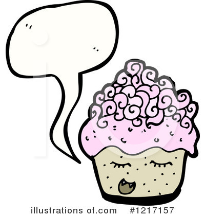 Royalty-Free (RF) Cupcake Clipart Illustration by lineartestpilot - Stock Sample #1217157