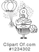 Cupcake Clipart #1234302 by Dennis Holmes Designs