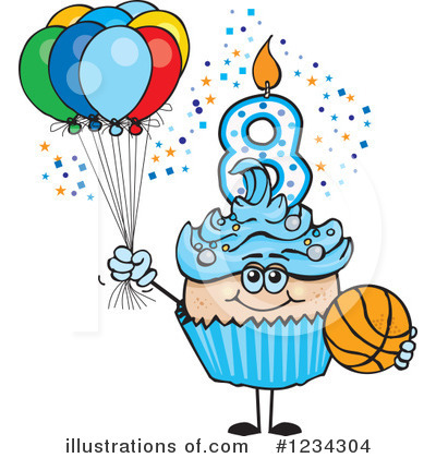 Cupcake Clipart #1234304 by Dennis Holmes Designs