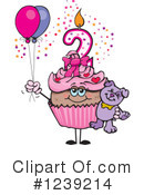 Cupcake Clipart #1239214 by Dennis Holmes Designs
