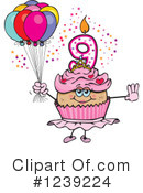 Cupcake Clipart #1239224 by Dennis Holmes Designs