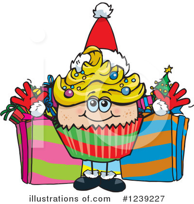 Royalty-Free (RF) Cupcake Clipart Illustration by Dennis Holmes Designs - Stock Sample #1239227