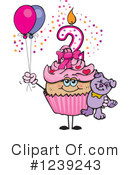 Cupcake Clipart #1239243 by Dennis Holmes Designs