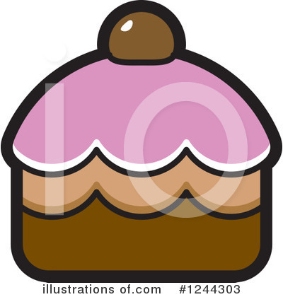 Royalty-Free (RF) Cupcake Clipart Illustration by Lal Perera - Stock Sample #1244303