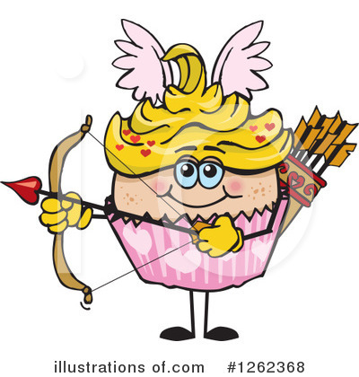 Royalty-Free (RF) Cupcake Clipart Illustration by Dennis Holmes Designs - Stock Sample #1262368