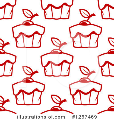 Royalty-Free (RF) Cupcake Clipart Illustration by Vector Tradition SM - Stock Sample #1267469