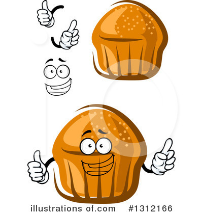 Royalty-Free (RF) Cupcake Clipart Illustration by Vector Tradition SM - Stock Sample #1312166