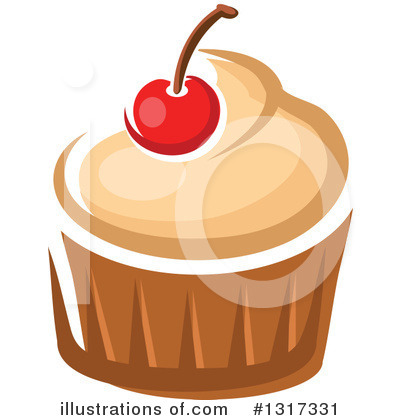 Royalty-Free (RF) Cupcake Clipart Illustration by Vector Tradition SM - Stock Sample #1317331