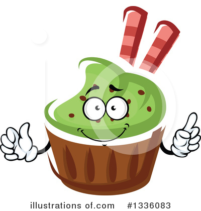 Royalty-Free (RF) Cupcake Clipart Illustration by Vector Tradition SM - Stock Sample #1336083