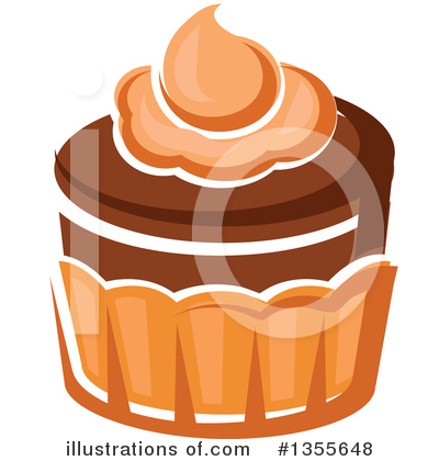 Royalty-Free (RF) Cupcake Clipart Illustration by Vector Tradition SM - Stock Sample #1355648