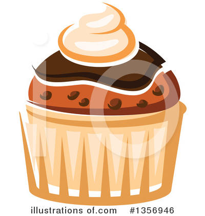 Royalty-Free (RF) Cupcake Clipart Illustration by Vector Tradition SM - Stock Sample #1356946