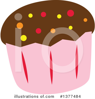 Royalty-Free (RF) Cupcake Clipart Illustration by Cherie Reve - Stock Sample #1377484