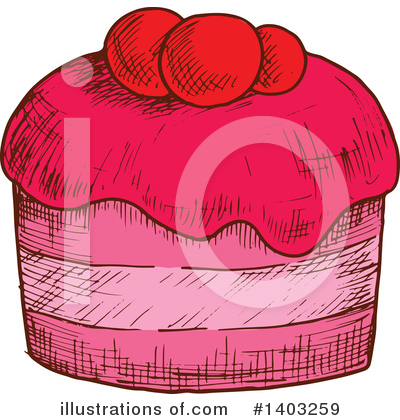 Royalty-Free (RF) Cupcake Clipart Illustration by Vector Tradition SM - Stock Sample #1403259