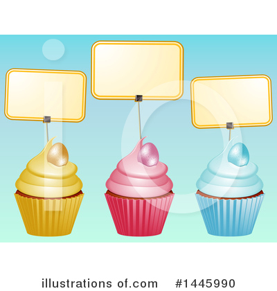 Royalty-Free (RF) Cupcake Clipart Illustration by elaineitalia - Stock Sample #1445990