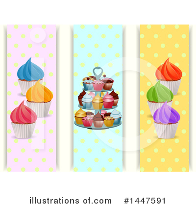 Royalty-Free (RF) Cupcake Clipart Illustration by elaineitalia - Stock Sample #1447591