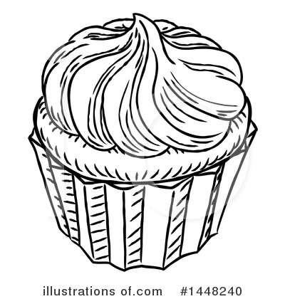 Royalty-Free (RF) Cupcake Clipart Illustration by AtStockIllustration - Stock Sample #1448240