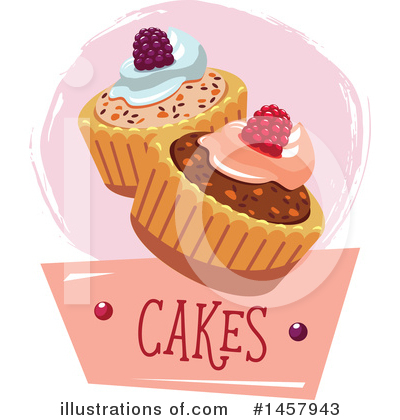 Royalty-Free (RF) Cupcake Clipart Illustration by Vector Tradition SM - Stock Sample #1457943